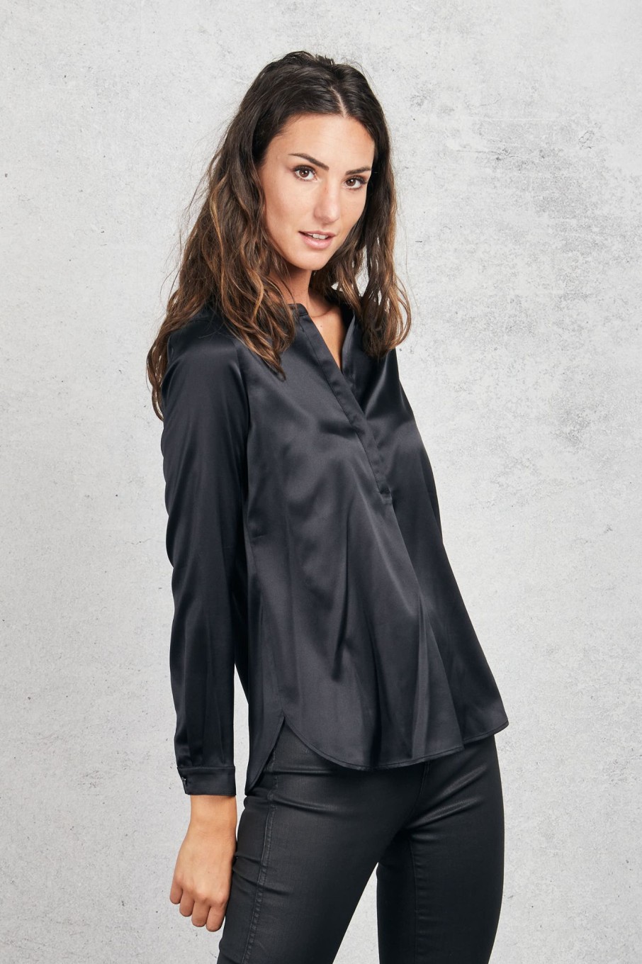 Donna purotatto Camicie | Camicia Nero Donna