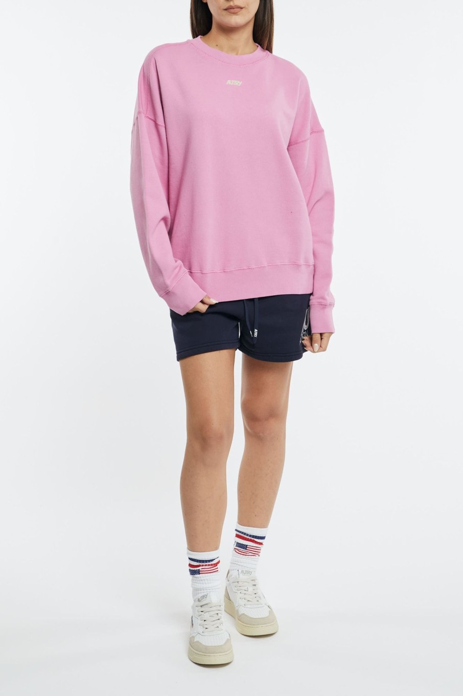 Donna autry Felpe | Felpa Sweatshirt Bicolor Tessuto Multicolor